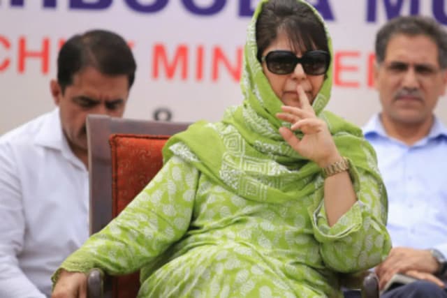 The central probe agency had asked Gulshan Nazir, in her late seventies, to appear before it on earlier occasions also. (File photo of Mehbooba Mufti)