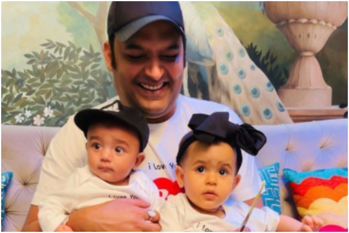 Kapil Sharma Shares First Pic of Baby Boy Trishaan with Anayra ...