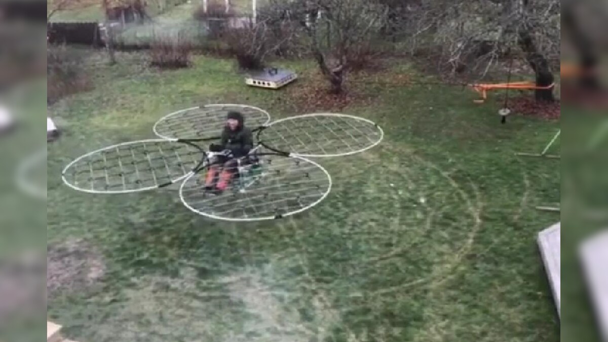 Man Builds Dronelike Aircraft, Flies On it in Backyard. Watch Viral Video