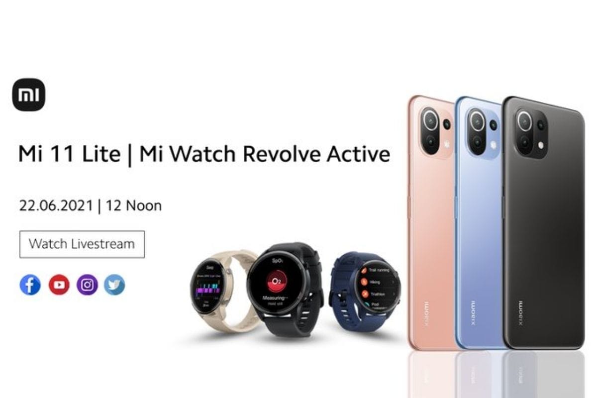 Xiaomi Mi 11 Lite, Mi Watch Revolve Active India Launch Today: How to Watch and What To Expect