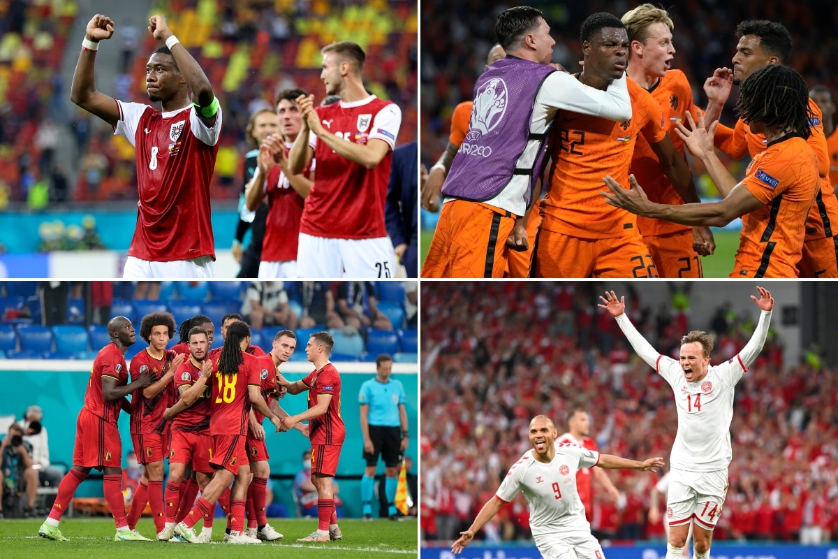 Austria y Holanda vencieron a Finlandia en los octavos de final, Bélgica encabezó el Grupo B y Dinamarca, Hammer Rusia, para reservar el puesto 16.