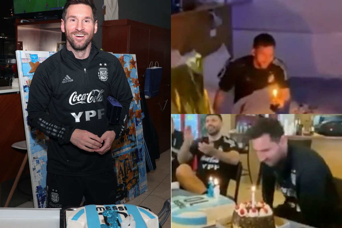 101 Great Goals.com - A birthday cake of Leo Messi on display in Bronnitsy,  Russia for his 31st birthday... | Facebook