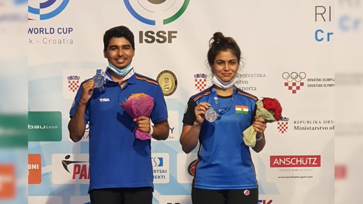 Manu Bhaker, Saurabh Chaudhary Win Silver in 10M Air Pistol Mixed Team at Shooting World Cup