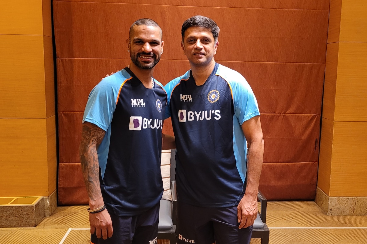 Twitter Goes Berserk as BCCI Shares Picture of India Captain Shikhar Dhawan And Coach Rahul Dravid
