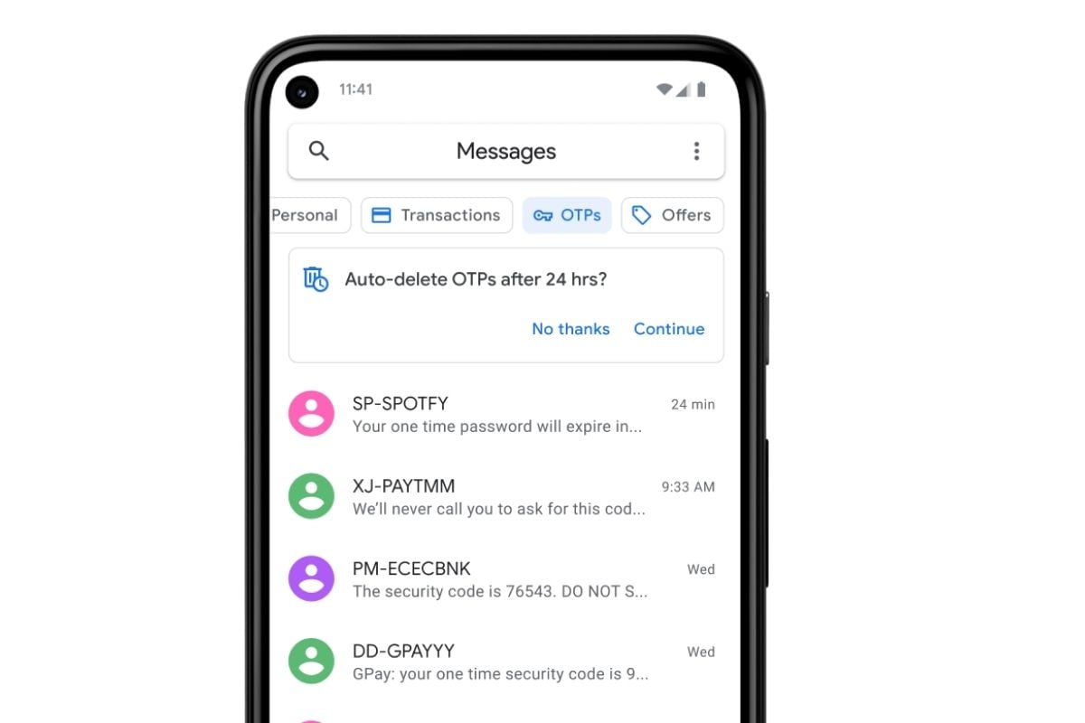 Google Messages' New Update Brings Text Categories, OTP Auto-Delete Features in India