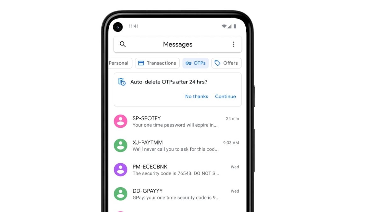 Google Messages' New Update Brings Text Categories, OTP Auto-Delete Features in India