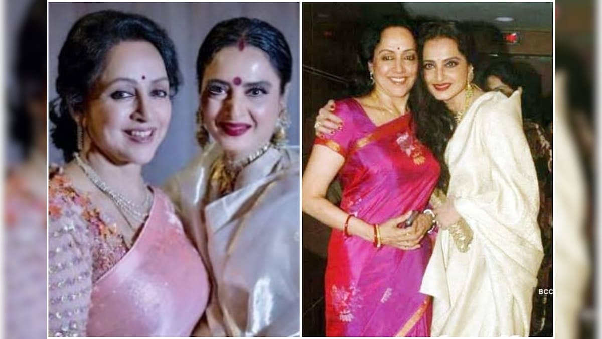 Hema Malini's Warm Hug for Rekha in This Throwback Video Shows Their ...