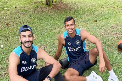 India and RCB pacer Navdeep Saini wished Devdutt Padikkal a very happy birthday.