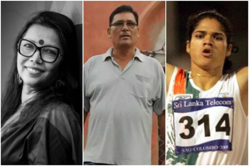L to R: Revathi Roy, Vijay Barse, Pinki Parmanik