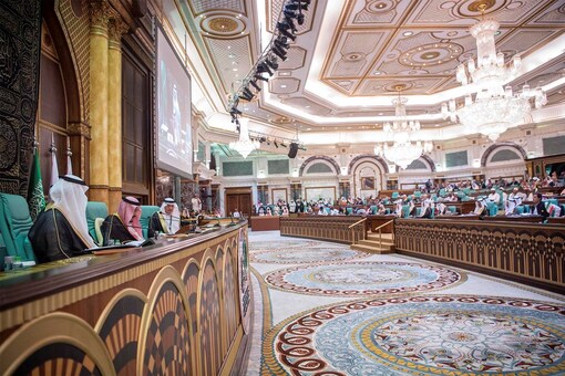 General view of the Arab leaders during the 14th Islamic summit of the OIC in Mecca June 1, 2019. (Reuters)