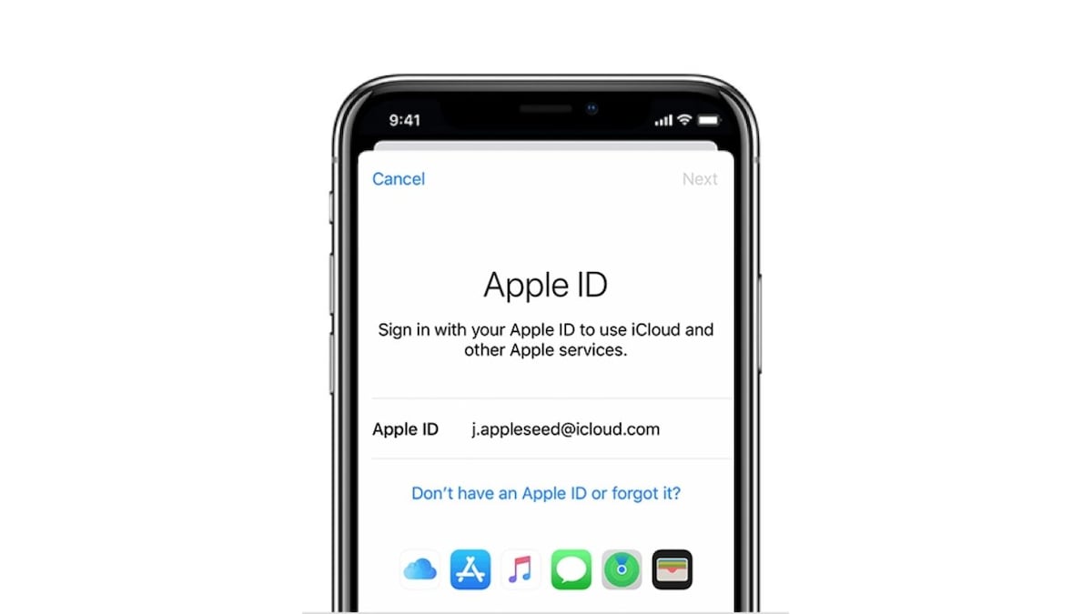 Как выглядит Apple ID