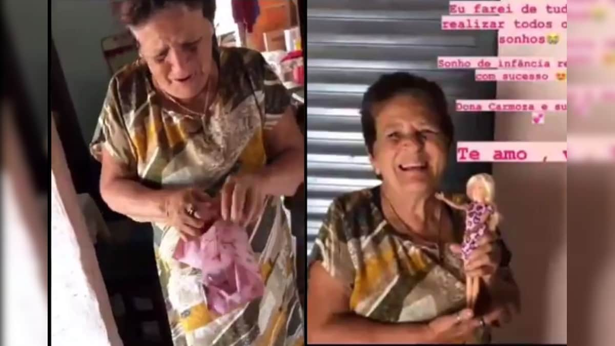 Watch: Grandma Tears Up in Joy as She is Gifted Barbie Doll By Granddaughter