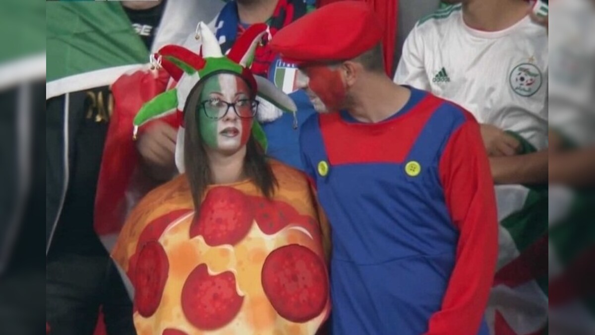 Images of Pizza Girl and Mario Man at Euro 2020 Final at Wembley Go Viral