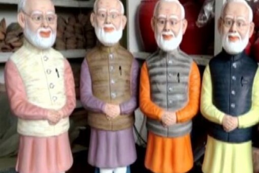 PM Modi statue money bank. Credit: ANI