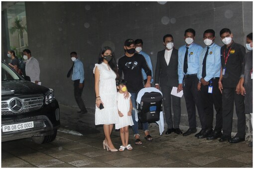Harbhajan Singh and Geeta Basra. Pic credit: Viral Bhayani.