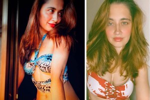 Sanjeeda Shaikh Looks Glamorous In Tie-Dye Bikini, Check Out Her Sexiest Bikini Pictures