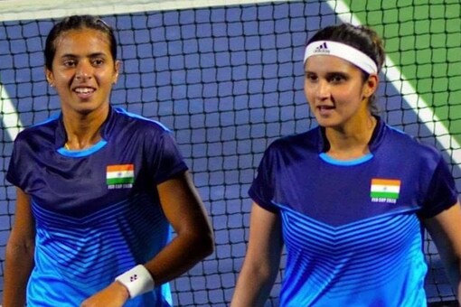 Sania Mirza (R) and Ankita Raina will play women's doubles at the Tokyo Olympics. (Raina Instagram Photo)