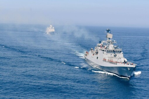 INSTabar undertook Maritime Partnership Exercise with French Navy Frigate FS Aquitaine, in Bay of Biscay 15-16 Jul 2021. 