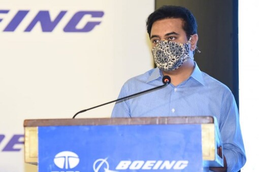 Telangana Minister KT Rama Rao, and senior officials from Boeing and TASL were present to mark the delivery milestone.