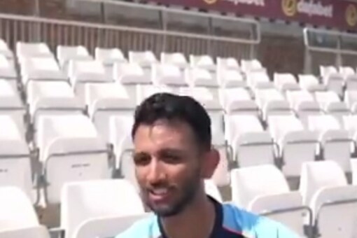 Prasidh Krishna is among the standby players in England. Pic: BCCI.tv screengrab