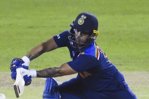 Ishan Kishan plays a shot during the first ODI against Sri Lanka.  (file photo)
