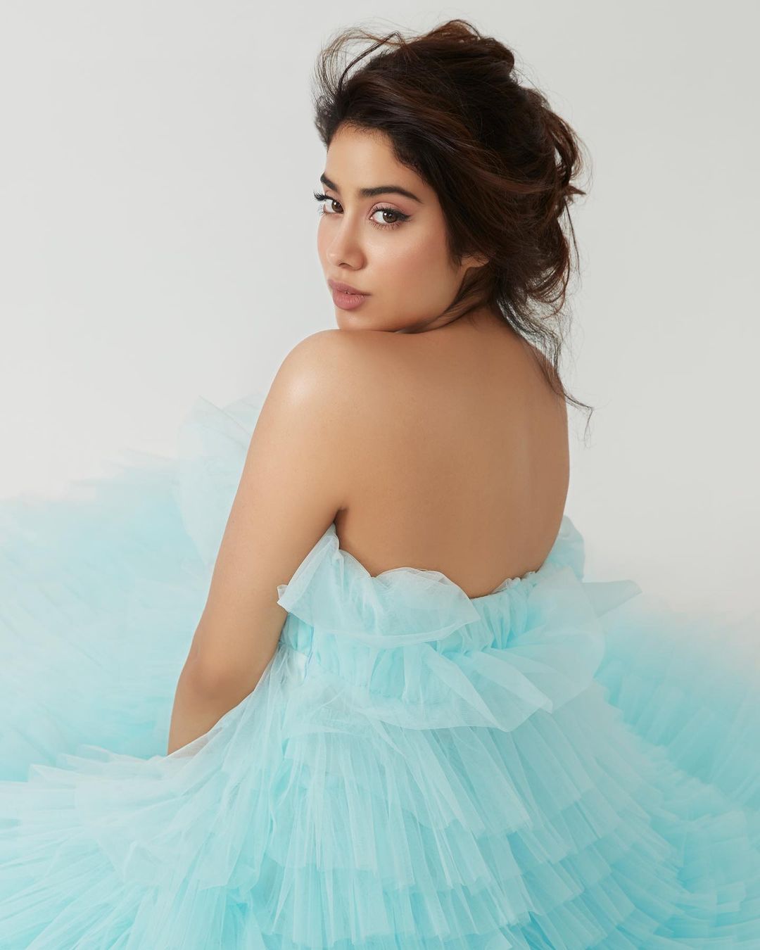blue gown
