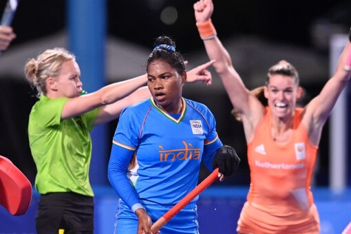 Indian women's hockey team lost to the Netherlands. (Hockey India Twitter Photo)