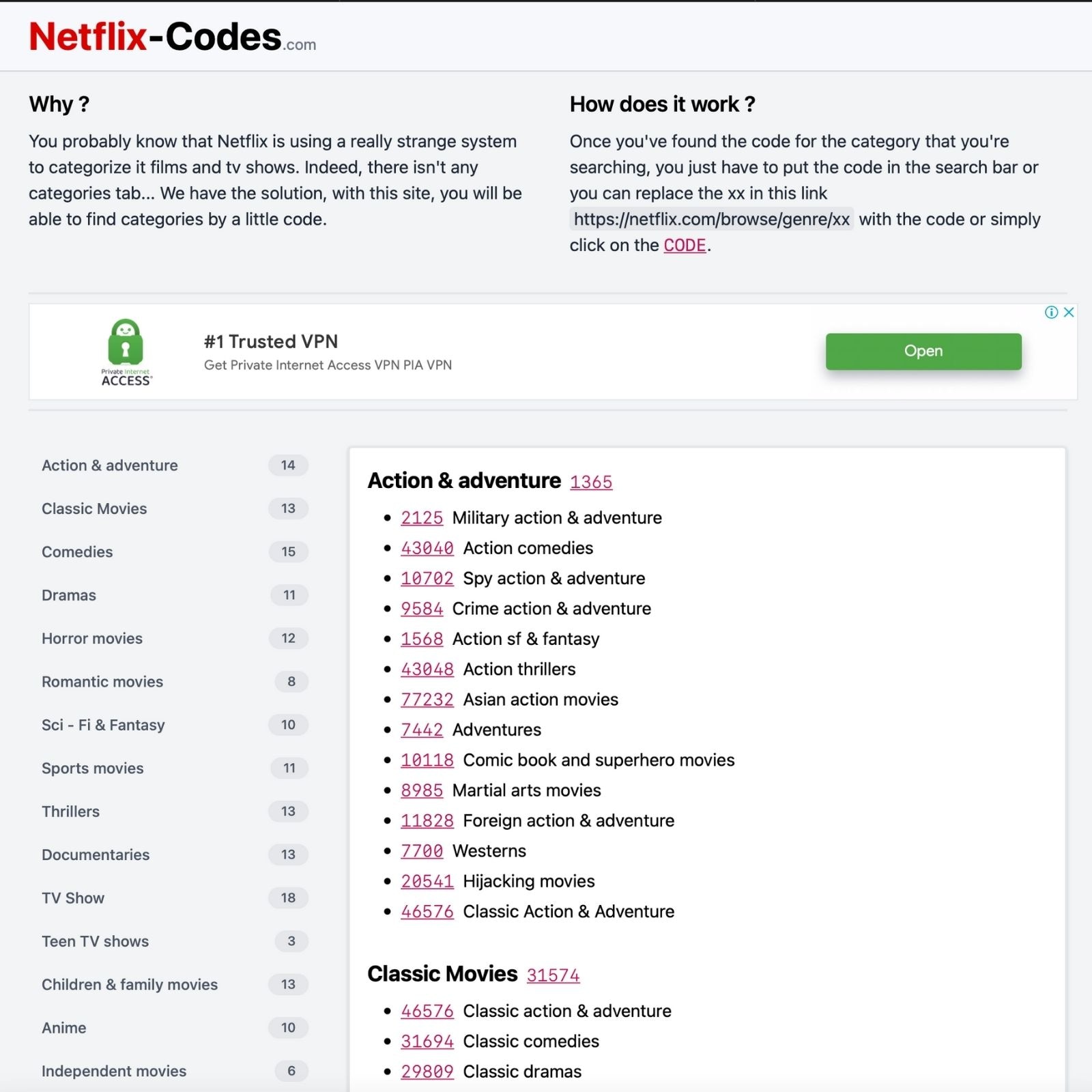 Netflix codes app