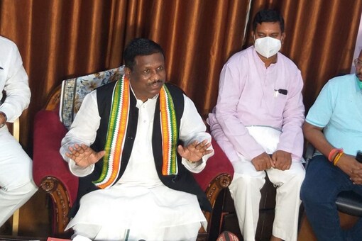Chhattisgarh Congress MLA Brihaspati Singh has blamed health minister TS Singhdeo for attack on his convoy. (Image: News18)