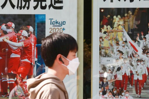 A Japanese citizen at Tokyo Olympics (AP)