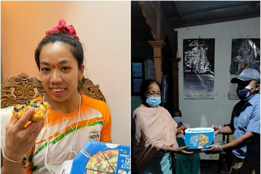 Mirabai Chanu's Pizza Wish Comes True after Domino's Delivers at Olympian's Home