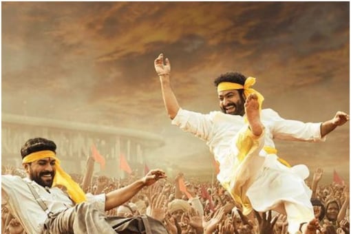 Ram Charan and Jr NTR in a still from RRR.
