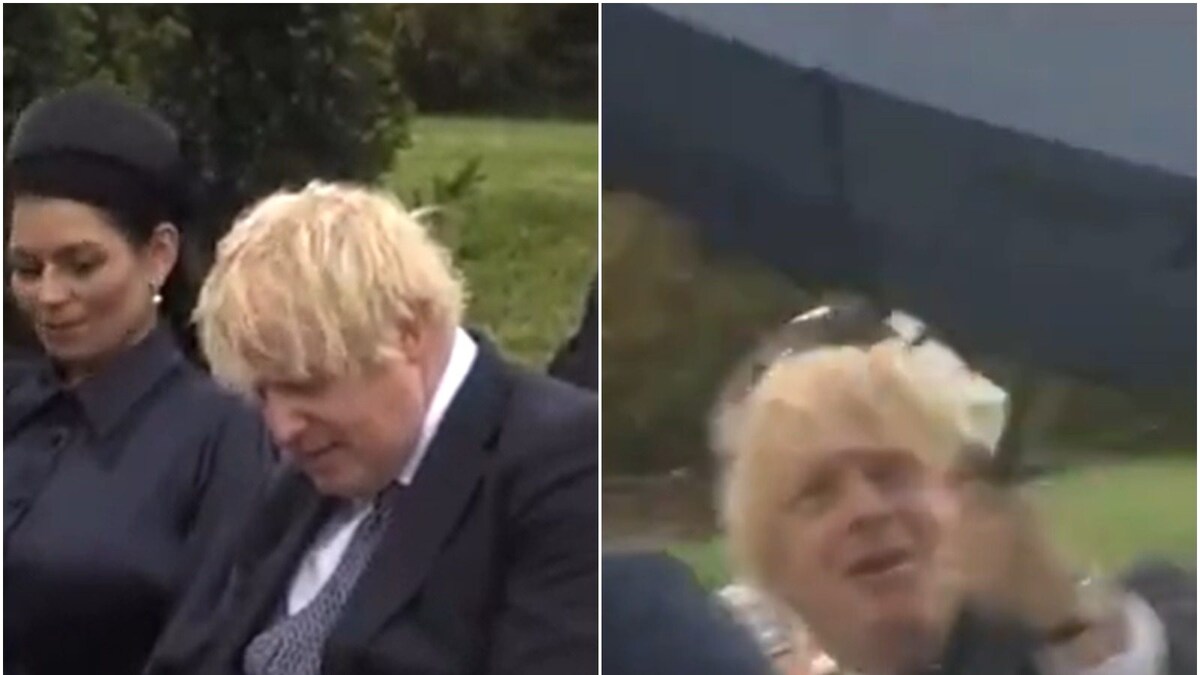 WATCH Boris Johnson Struggling With Umbrella Leaves Prince Charles and