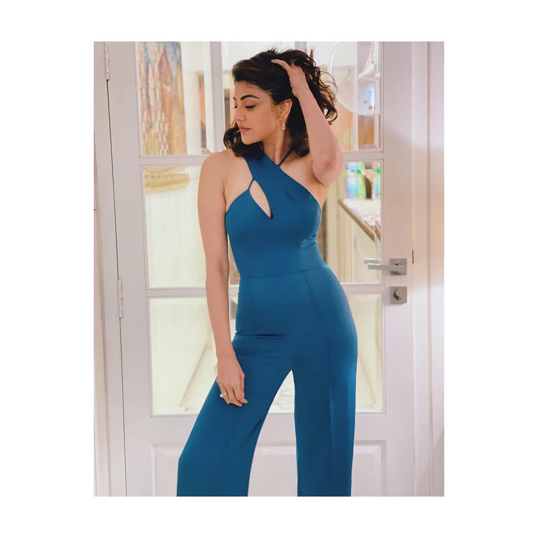 Kajal Aggarwal is amping up her style game in a sexy jumpsuit.