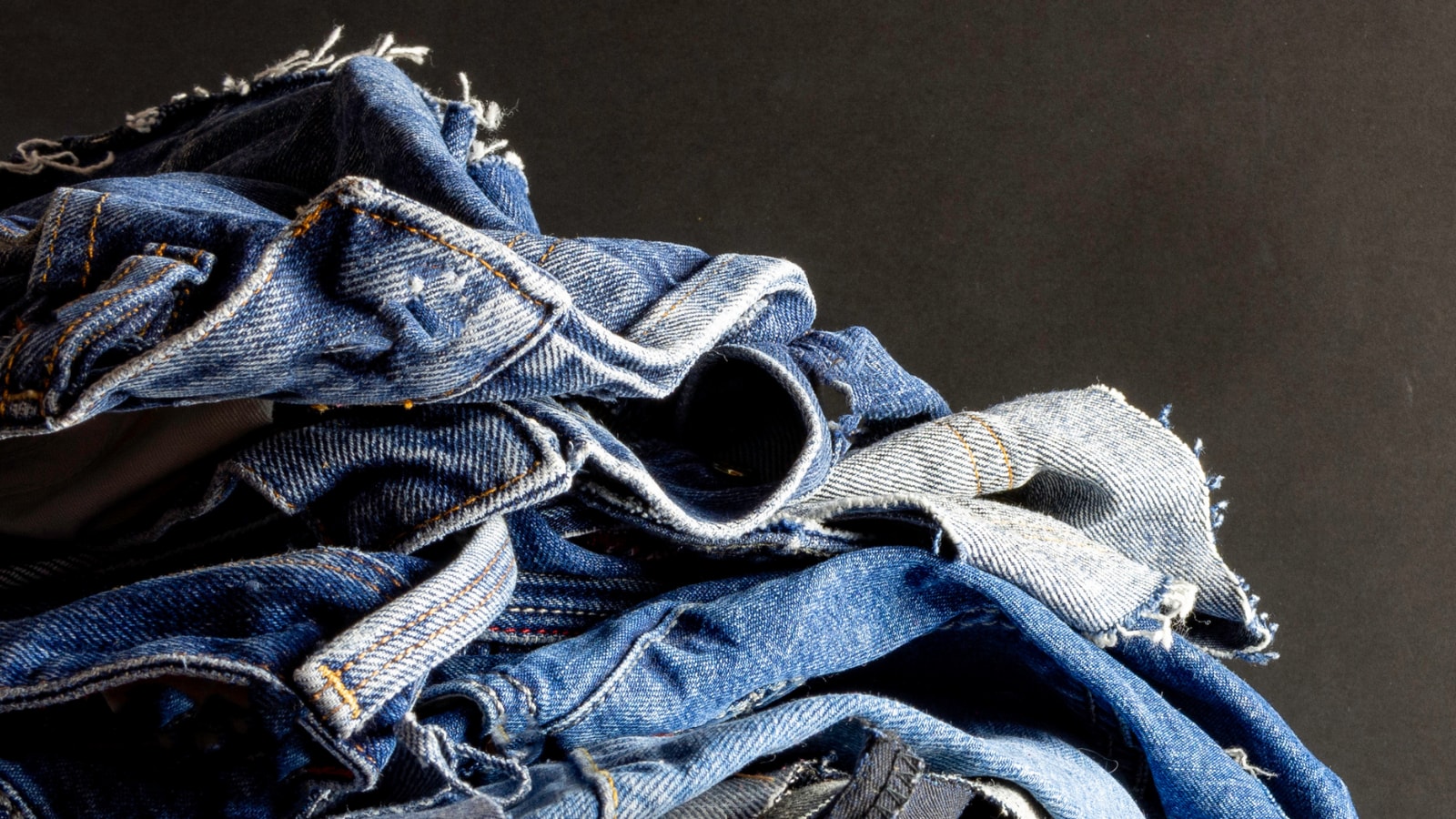 Converting jeans into denim insulation 
