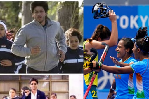 In the 2007 film, Shah Rukh played Kabir Khan, the Indian national women's hockey team coach who won the world cup. 
(Image Credits: AP;Twitter/
@i_Prathit)
