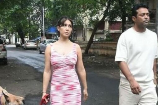 Kim Sharma and Leander Paes