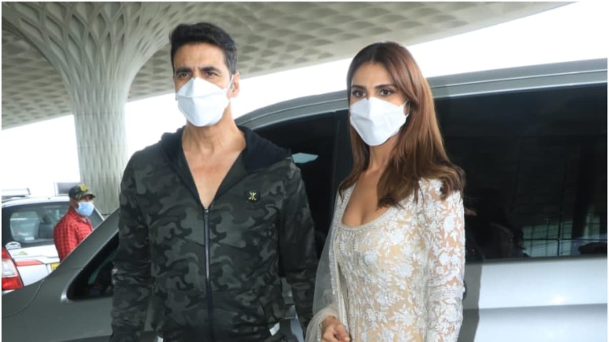 Bell Bottom Trailer Launch: Akshay Kumar, Vaani Kapoor Reach Delhi for Post-Covid Theatrical Event