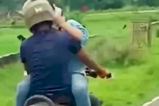 Watch: Bihar Couple Engage in 'Inappropriate Behavior' on Bike, Lands in Trouble