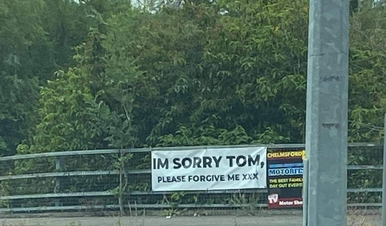 Banner Saying 'I Am Sorry Tom' Surfaces In England; Netizens Want Closure