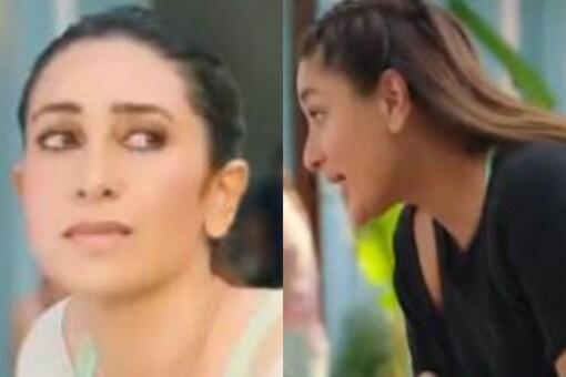 Karisma Kapoor and Kareena Kapoor Khan in latest commercial