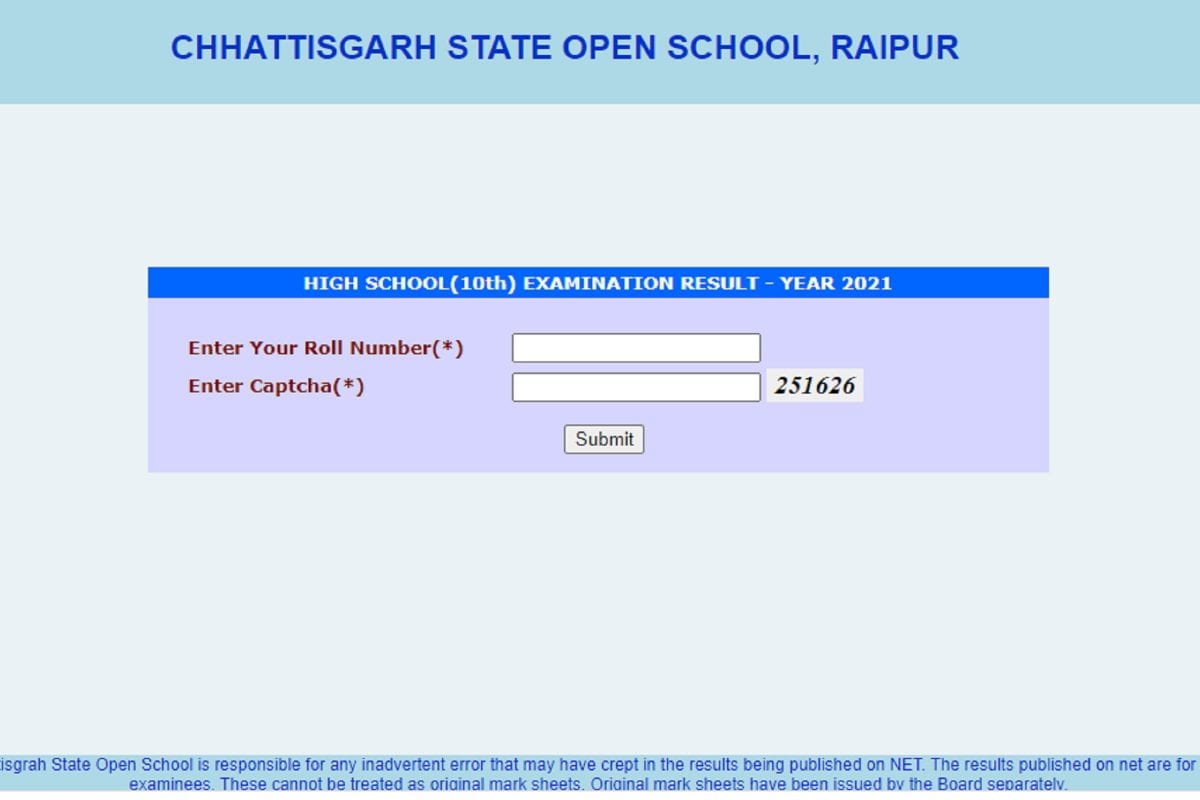 School10th Class Telugu Hot Sex - CGOS Class 10 Result 2021 declared: How to Check Chhattisgarh Open School  Results - News18