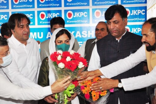 People's Conference received a shot in the arm to its expansion programme. Image: Twitter/ J&K Peoples' Conference
@JKPC)