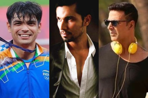 Neeraj Chopra, Randeep Hooda and Akshay Kumar