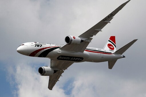 The Dhakabound Biman Bangladesh Airlines plane that made an emergency landing at the Nagpur airport, left for the destination with the stranded passengers 11 hours later.