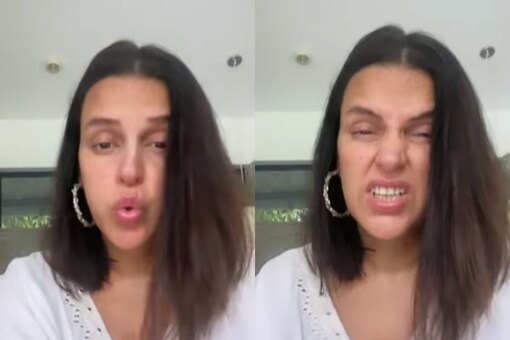 Neha Dhupia posts a quirky video on her Instagram.