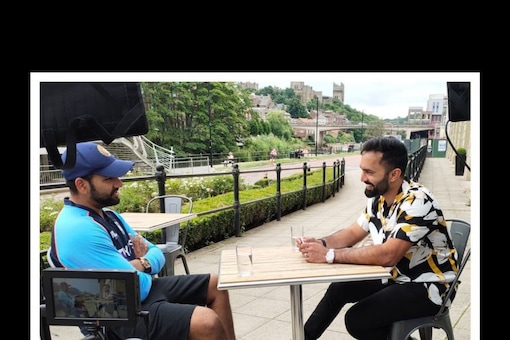 Dinesh Karthik sat down with Rohit Sharma for a tete-a-tete and told fans all about it. Dinesh Karthik sat down with Rohit Sharma for a tete-a-tete and told fans all about it.