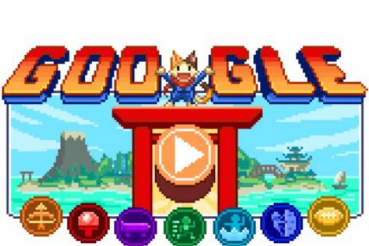 Google Doodle Lucky Ninja Cat