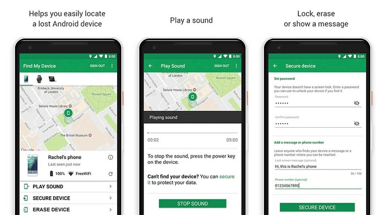 android app for find my phone