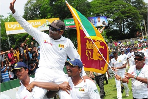 Mahela Jayawardene scored 54 in his final inning, his 50th fifty in Test cricket. (Image: Twitter/ICC)

